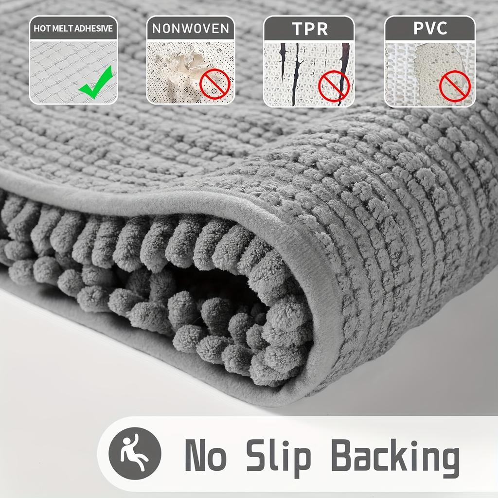 Коврик для ванной комнаты Мягкие впитывающие коврики для ванной, нескользящий плюшевый ворсистый коврик для ванной, коврики для пола в ванной, ванны и душа