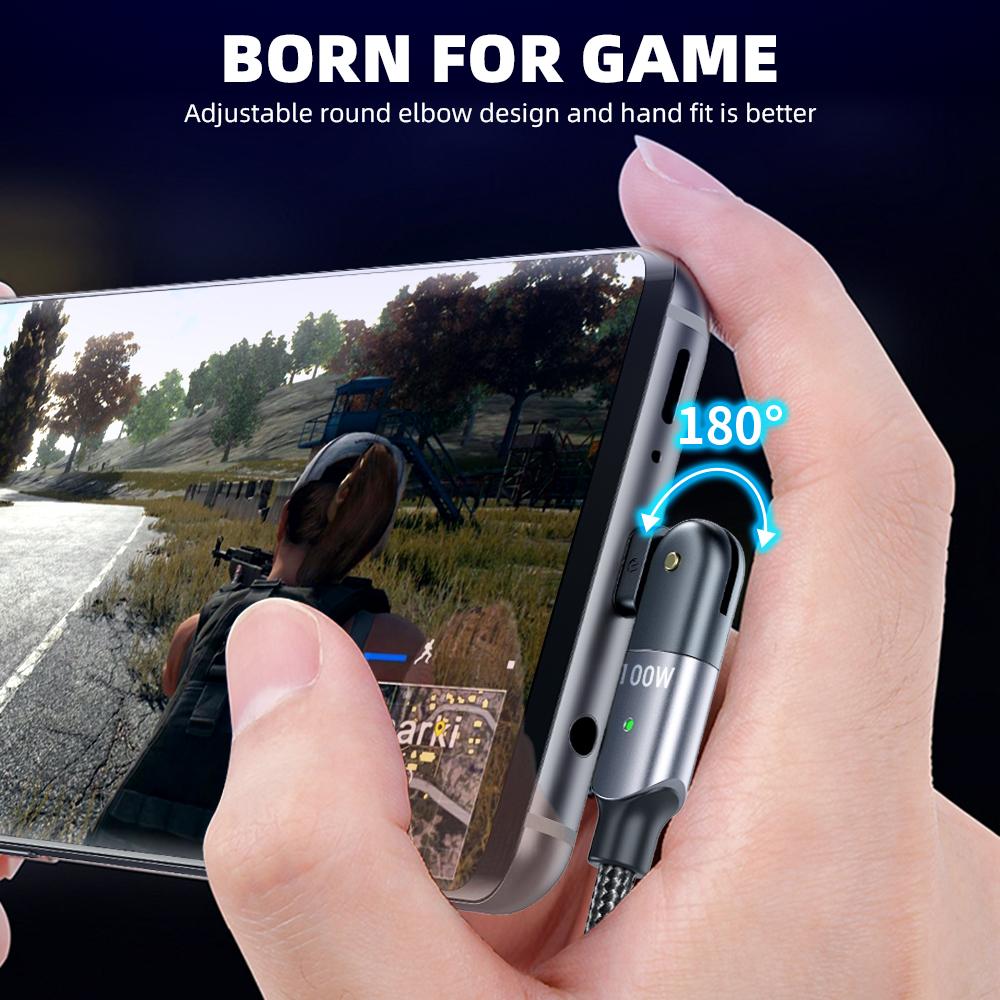 FONKEN Поворот на 180 градусов USB-кабель типа C 3A для быстрой зарядки Micro USB-кабель для зарядного устройства мобильного телефона для Samsung Galaxy Xiaomi Huawei аксессуары для мобильных телефонов