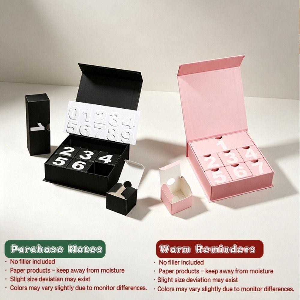 Holiday Countdown Blind Box Packaging Easy Assembly Jewelry Box Gift Packaging Box Christmas Gift