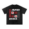 Osaka Japan | Snow Washed Oversized Cotton T-Shirt and kids shirt