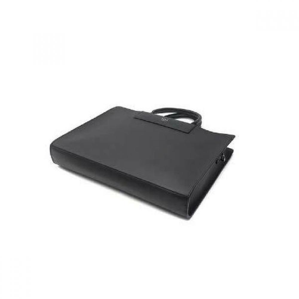 Daks Black Leather Logo Simple Document Bag Dbba2f333bk