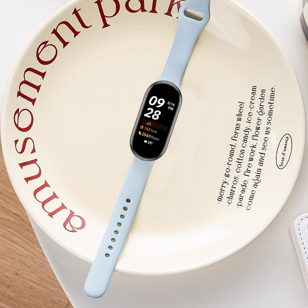 1 шт. Мягкий силиконовый ремешок для умных часов Xiaomi Mi Band 10 9 8 Браслет Замена для Mi Band10 9 8 NFC Аксессуары для браслета
