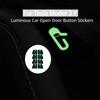 For Tesla Model 3 Y Auto Accessories Door Opening Button Prompt Sticker Luminous Handle Button Sticker Reminder Interior Decals