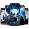 Чехол 'Воющий волк на луне' для Huawei Nova Y90 Y91 Y60 Y61 Y70 10 9 SE 11 Pro 5T 11i 8i 3i P20 P40 P30 Lite