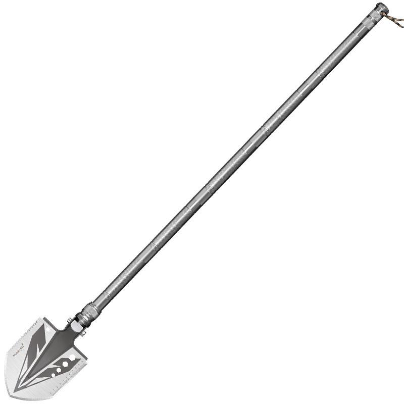 Многофункциональная складная лопата для улицы: Марганцевая сталь, Идеально подходит для кемпинга, рыбалки, внедорожного использования и задач, выполняемых с помощью транспортного средства