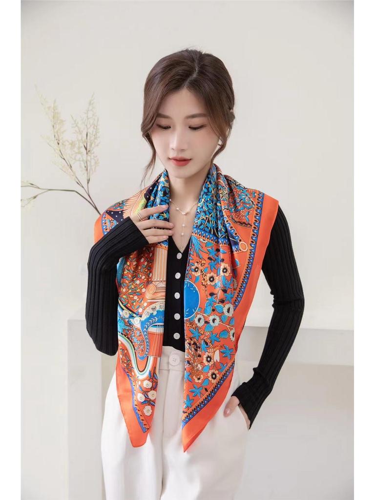 Новый женский шелковый шарф – Живопись «Тысячи миль рек и гор», шаль в китайском стиле, идеальный подарок на День матери.