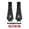 Leather Car Headrest Anti Dirty Protective Cover For VW Tiguan CC Jetta Polo Golf Passat Scirocco T-ROC Touareg Ht4