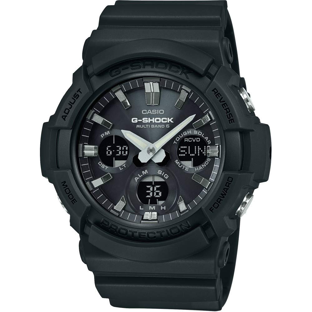 Casio Часы G-Shock Радиоуправляемые на солнечной батарее GAW-100B-1A Мужские