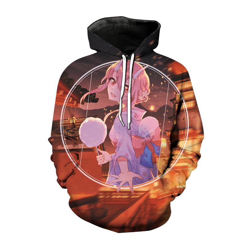 2024 весенне-осенние повседневные толстовки ZERO TWO Anime Darling in the FranXX толстовка с капюшоном с 3D принтом Harajuku модный пуловер