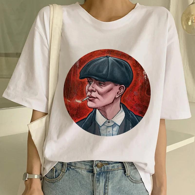 Harajuku Peaky Blinder Women Tshirts Funny Short Sleeves T Shirt Women Shirt 90s Ulzzang Female T-shirt Tees Fashion Top