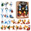 Acrylic Christmas Countdown Advent Calendar 2026, 24-Day Surprise with 24 Decorative Display Boxes Pendants, Anime Themed Collectible Gifts for Kids,