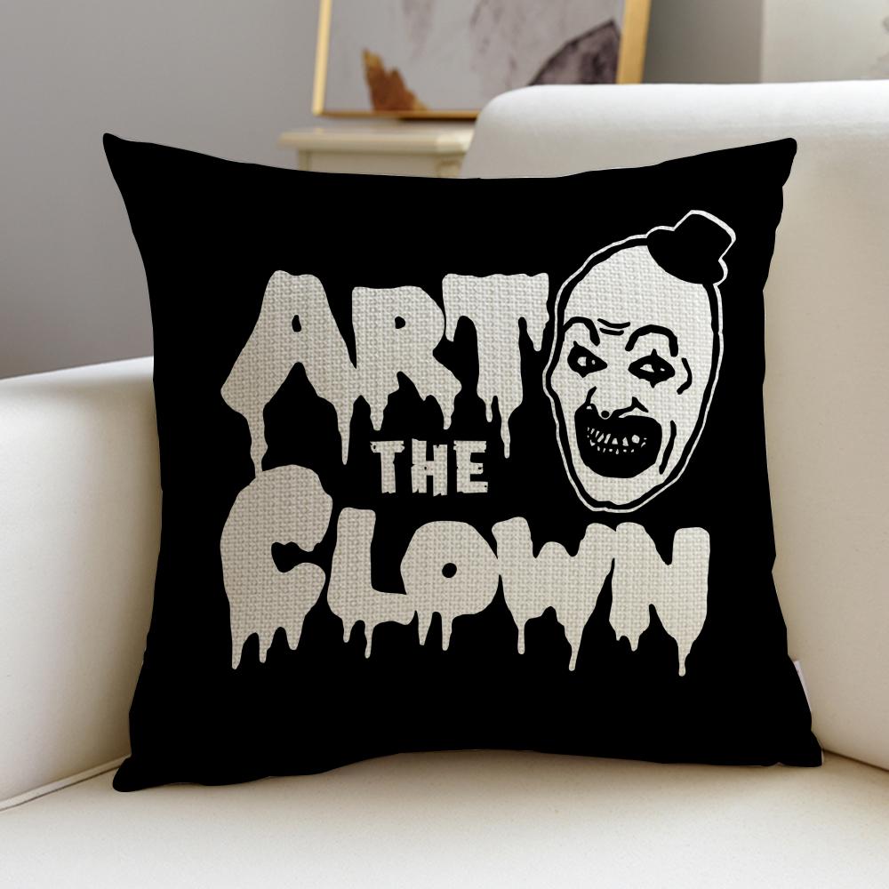 Horrifying TTerrifierS Cushion Cover Breathable and skinfriendly linen pillowcase square removable and washable cushion