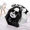 Ozzy Osbourne Fashionable Automatic Opening/Closing Folding Umbrella. Portable and Foldable, Ideal for Gift, Travel, and Daily Use.