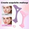 Multi-function Silicone Eyeliner Stencil Tool Reusable Beginner Eyeliner Drawing Assistant 2-In-1 Face Makeup Cream Application Tool Eyeliner Guide