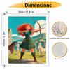 Disney Merida Princess Brave Digital Oil Painting Art Kit Hand Painted Home Decor