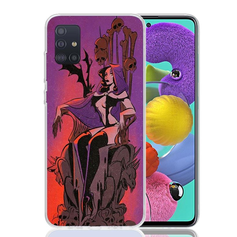 Sexy Halloween Beauty Girls Phone Case for Samsung Galaxy A52 A51 A50S A12 A22 A32 A72 A10S A30S A31 A71 Note 20 Ultra 10 Plus S