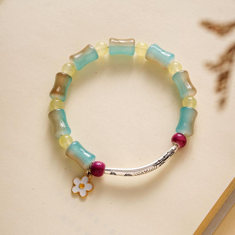 10 мм керамические украшения конфетного цвета полный браслет из бусин эластичный браслет в старинном стиле