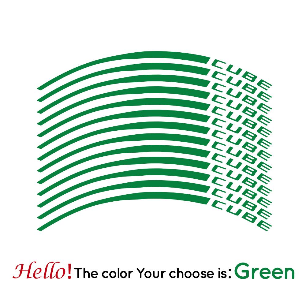 26" 27.5" 29" Cube Bicycle Wheels Sticker Bike Rim Decor inch Vinyl Stickers Cube Cycling Wheel