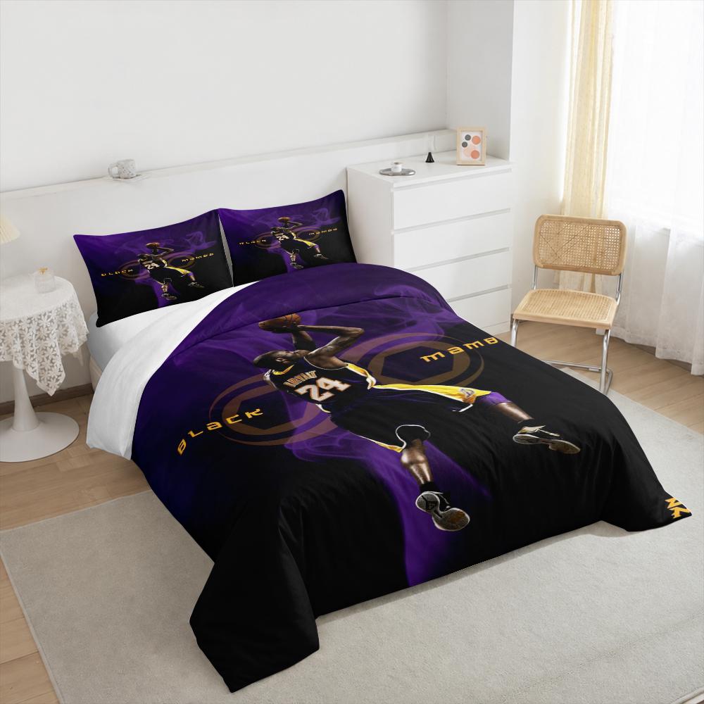 "Basketball Player 24 Black Mamba Bedding set" Bedding set (1 duvet cover, 2 pillowcases, duvet not included).
