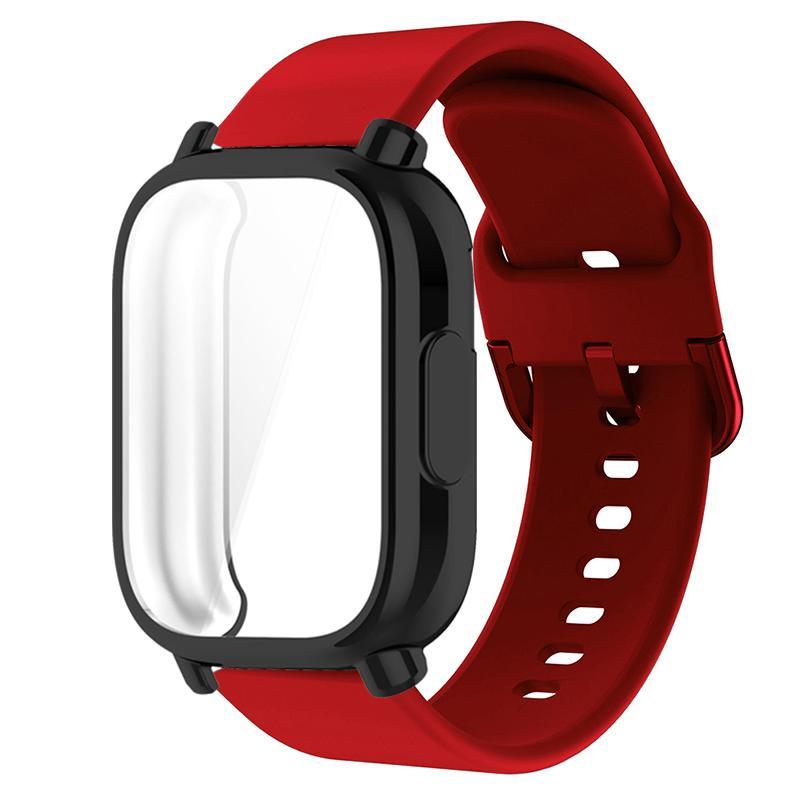 Защитный чехол + ремешок для Redmi Watch 5 active Redmi Watch 5 Lite Полное покрытие экрана Мягкий ТПУ корпус и дышащий спортивный ремешок