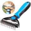Grooming Brush - Professional Rake - Stainless Steel - Detangling - For Dog and Cat