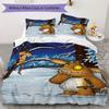 The Gruffalo Pattern Bedding,Quilt Set Quilt Cover Pillowcase Home Birthday Gift(1 * duvet cover + 2 * pillowcase, without core)_lx