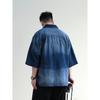 Retro Denim Workwear Short Sleeved Shirt, Men'S And Women'S Summer Fashion Brand, Japanese Retro Half Sleeved Trend, Cool And Loose Shirt