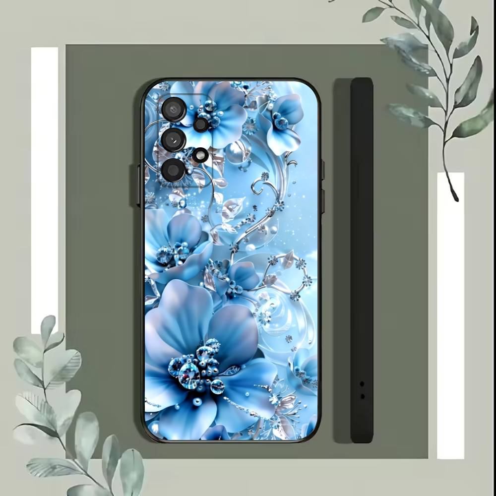 2016 Роскошный Цветочный Чехол B для Samsung S25, S24, S21, S22, S23, S30, Ultra, S20, Plus, Fe, Lite, 5G Черный Чехол