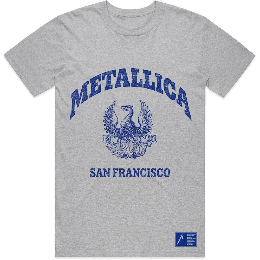 Metallica Unisex Adult College Crest T-Shirt