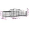 Vidaxl Kosze Gabionowe, 20 Szt, 200X50X40/60 Cm, Galwanizowane Żelazo