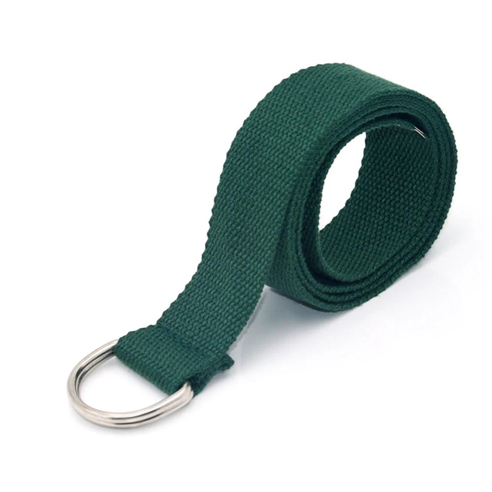 Модный мужской ремень унисекс повседневный двойной D-образный ремень с пряжкой регулируемый поясной ремень холщовый ремень наружные ремни