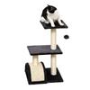 72cm Cat Tree with Scratching Post, Pad for Indoor Cats - Smoky Grey