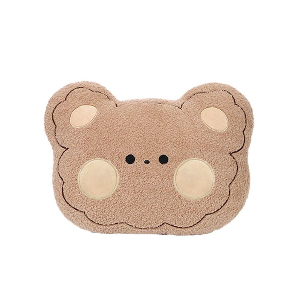 Cartoon Winter Seat Cushion Anti Slip Bear Car Cushion Durable Car Warm Seat Cushion Drive