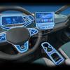 Для Volkswagen ID3 - Прозрачная защитная пленка из ТПУ для центральной консоли интерьера автомобиля, наклейка против царапин