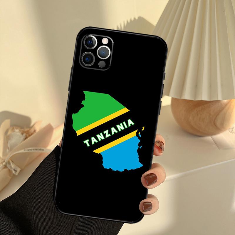 Tanzania National Flag Phone Case For iPhone 15 14 13 12 11 16 17 Pro Max 13 mini 15 16 Plus 16e 17 Air Cover Funda