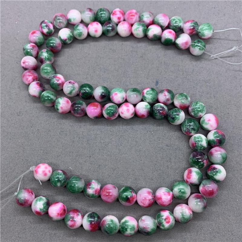 4 цвета, синий, зеленый, желтый, красный, персидский халцедон, 6/8/10 мм, свободные бусины