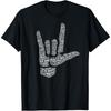 ASL SignI Love You In 40 Different LanguagesASL Cotton Men T Shirt