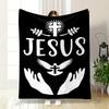 Jesus Cross Dove Blanket  Printed Blanket for Living Room Bed Couch lunch break Soft Cozy Blanket for Friend's festival Gift