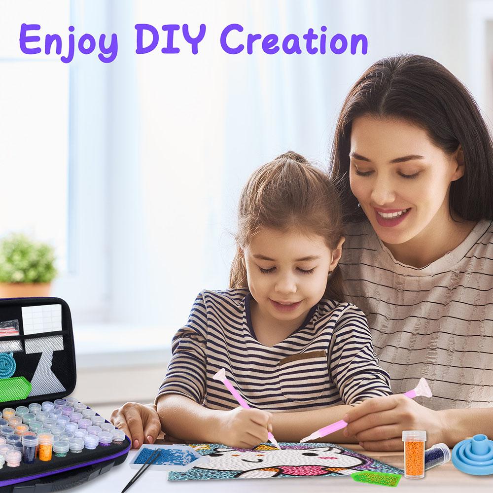 Контейнер для хранения инструментов для алмазной мозаики DIY на 60 ячеек, Коробка для хранения бусин, нейл-арта, ювелирных изделий, страз, мозаики, Мешки для хранения