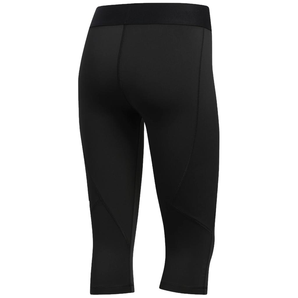 Колготки-капри Adidas Techfit, женские черные леггинсы