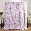 Cute Unicorn & Rainbow Pattern print blanket soft and cozy perfect for the living room bed sofa or a nap,gift
