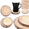 Natural Log Slice Piece Cup Mat Coaster Tea Coffee Mug Round Holder Creative Wood Hand Painted Photo Shooting Props, Multiple Size for Choice
