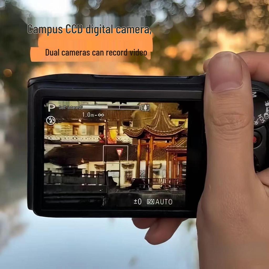 Retro HD Dual-Camera: Cute & Portable Digital Camera for Students and Travelers