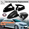 Rhyming Rearview Mirror Cap Glossy Black Carbon Fibre Side Wing Mirror Cover Car Accessories Fit For Opel Vauxhall