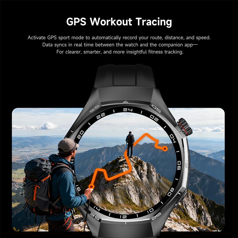 Глобальная версия Watch 6 Pro Новые умные часы для мужчин Экран GPS-трек Bluetooth-звонок Водонепроницаемые Спортивные Пульс Умные часы
