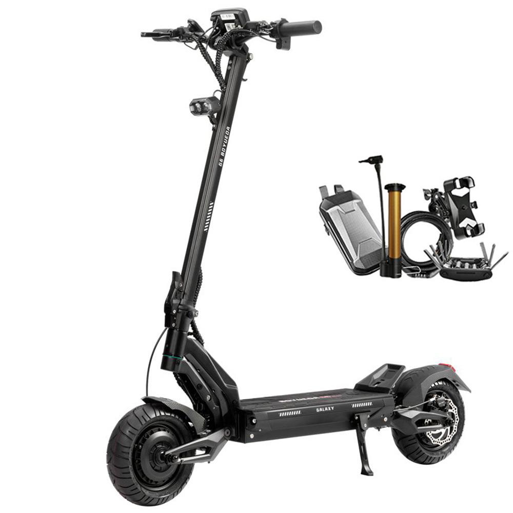 Electric Scooter Boyueda G6 1600Wx2 Peak Motor 10" Tire Full Suspension Electric Off Road Scooter 52V 28Ah NFC Unlock Max Load 150Kg Hydraulic Brakes