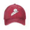 Casper The Friendly Ghost 90s Washed Denim Cap Casual Baseball Caps Adjustable Hat Summer Unisex Baseball Hats