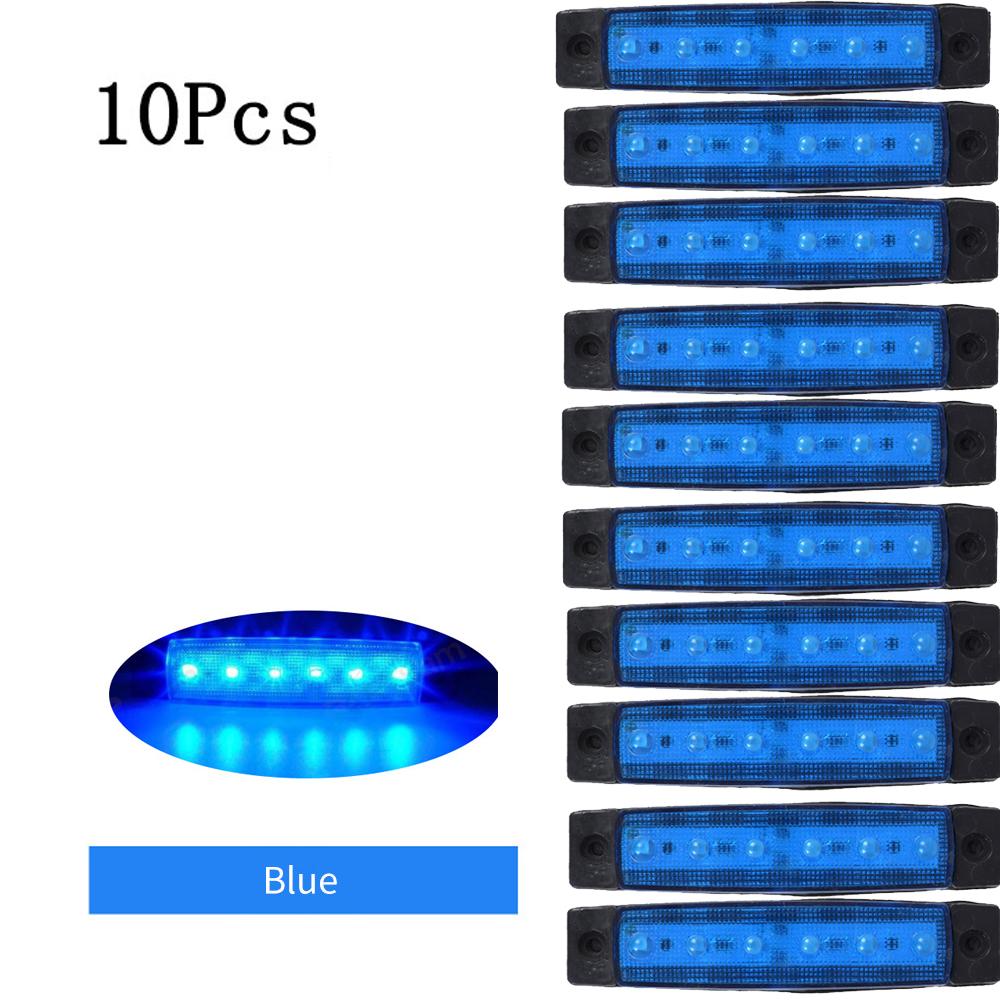 12 В/24 В 10/30 шт. светодиодный боковой габаритный фонарь для грузовика с прицепом, водонепроницаемый с проблесковой лампой E-Marke