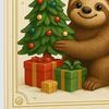 Sloth Advent Calendar Fun Christmas Decoration 24 Acrylic Sloth Collectibles 24-Day