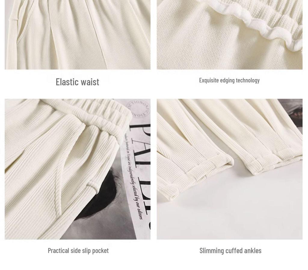 Женские большие размеры брюки-джоггеры гаремы с высокой талией - Весенне-осенние утягивающие флисовые брюки с манжетами